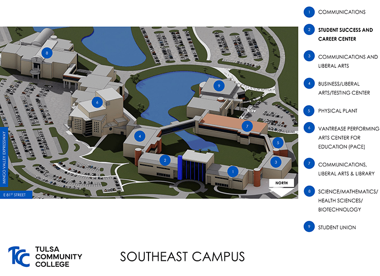 TCC Southeast Campus Map
